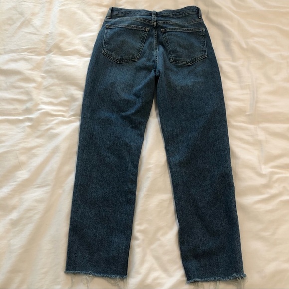 TOP SHOP MOTO medium wash cropped jeans. Size 26. - Picture 5 of 12
